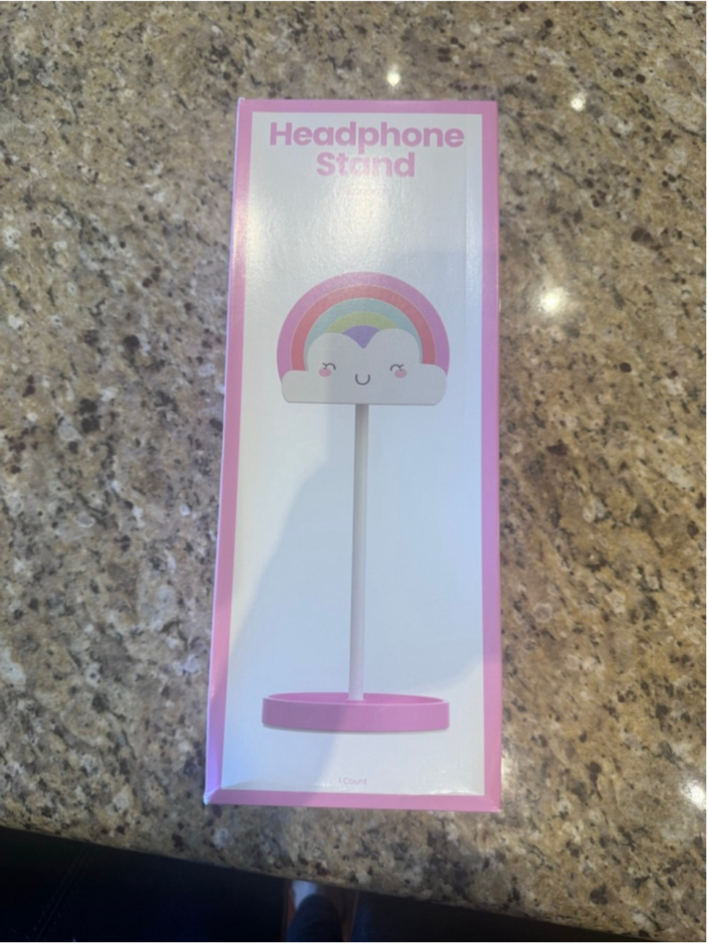Unbranded Headphone Stand One Size Pink White